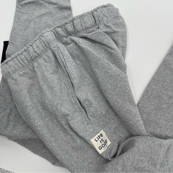 Life is Good Men’s Size Small lounge sleep pajama set black gray Jake lounging - Picture 7 of 9